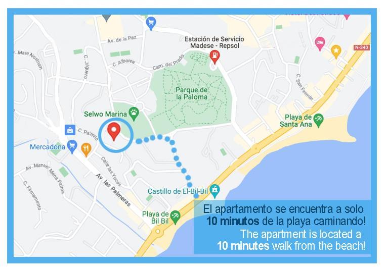 2Bdr Sunny Apartment With Pool And Private Parking In Benalmádena Exterior photo